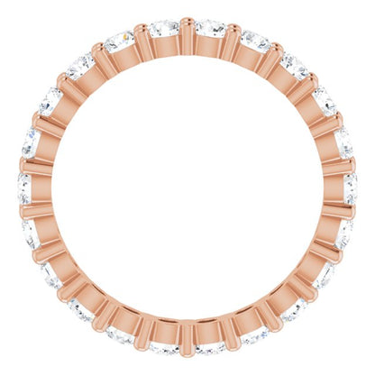 1 1/3 CTW Lab-Grown Diamond Eternity Band, 2.7 mm, Shared-Prong