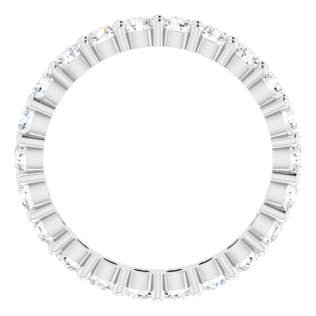 1 1/3 CTW Lab-Grown Diamond Eternity Band, 2.7 mm, Shared-Prong