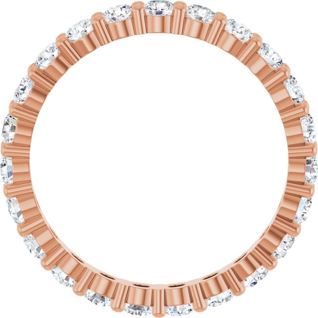 1 3/8 CTW Lab-Grown Diamond Eternity Band, 2.7 mm, Shared-Prong