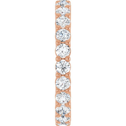 1 3/8 CTW Lab-Grown Diamond Eternity Band, 2.7 mm, Shared-Prong