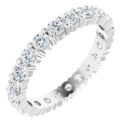 1 1/3 CTW Lab-Grown Diamond Eternity Band, 2.7 mm, Shared-Prong