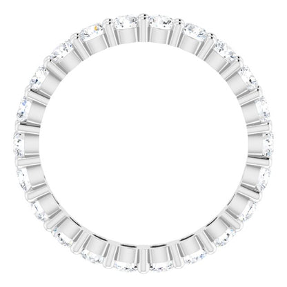 2 1/3 CTW Lab-Grown Diamond Eternity Band, 3.19 mm