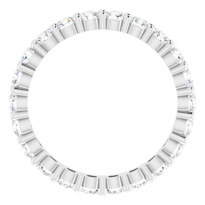 1 1/3 CTW Natural Diamond Eternity Band, 2.7 mm