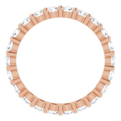 1 1/3 CTW Lab-Grown Diamond Eternity Band, 2.7 mm, Shared-Prong