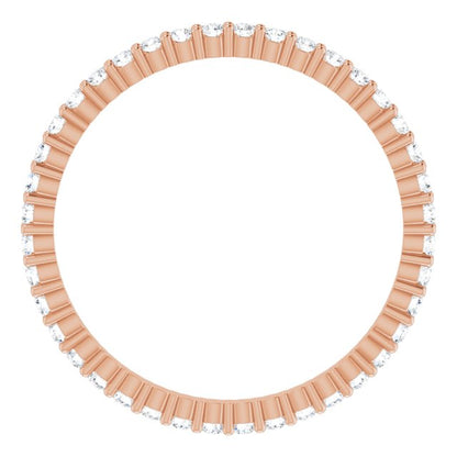 1/2 CTW Lab-Grown Diamond Eternity Band, 1.7 mm