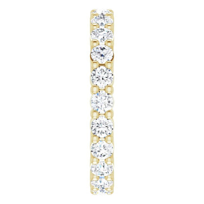 1 1/3 CTW Lab-Grown Diamond Eternity Band, 2.7 mm, Shared-Prong