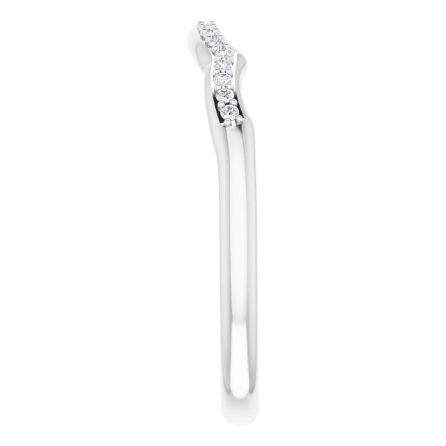 .08 CTW Natural Diamond Band, 2 mm, Accented Engagement