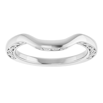 Band for 9x7 mm Emerald Ring