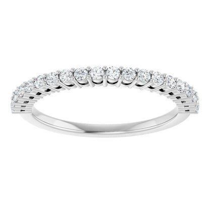 Platinum 1/4 CTW Natural Diamond Anniversary Band, 2.8 x 22.34 mm