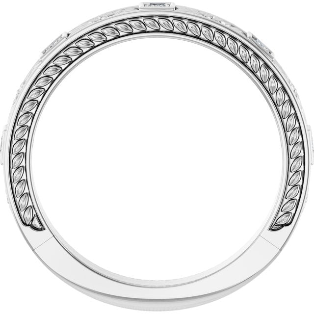 1/6 CTW Natural Diamond Anniversary Band, 3.31 mm, Style 2