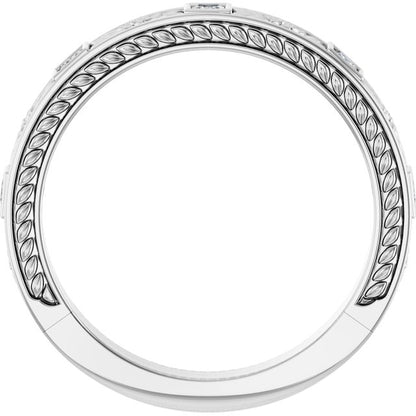 1/6 CTW Natural Diamond Anniversary Band, 3.31 mm, Style 2