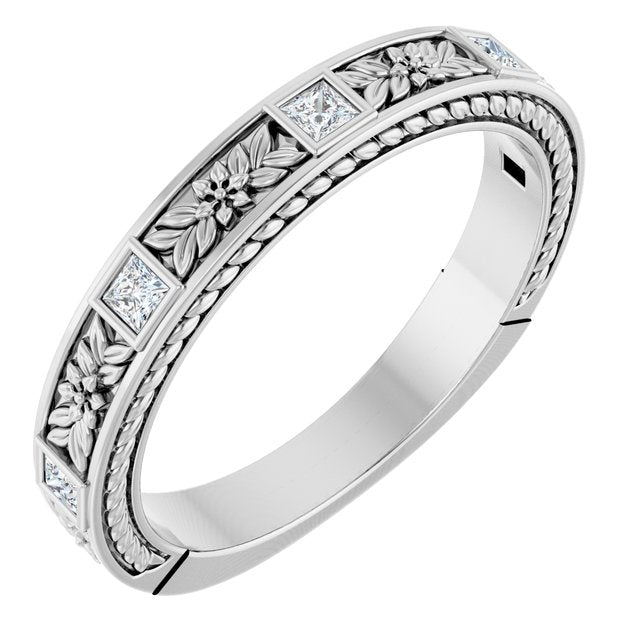 1/6 CTW Natural Diamond Anniversary Band, 3.31 mm, Style 2