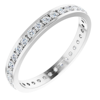 1/2 CTW Natural Diamond Eternity Band, 2.9 mm