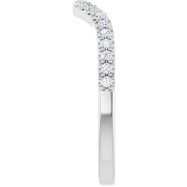 1/5 CTW Natural Diamond Band, 2 mm, Halo-Style Engagement