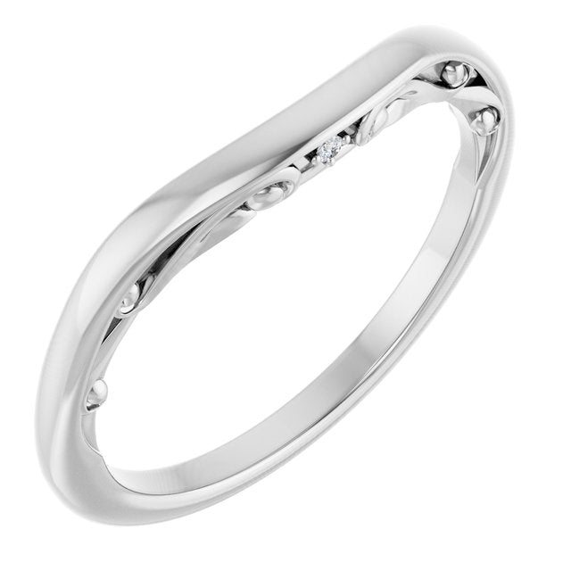 .01 CTW Natural Diamond Matching Band, 1.77 mm