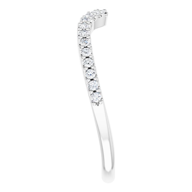 1/5 CTW Natural Diamond Band, 1.75 mm, Accented Negative Space Engagement