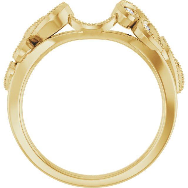 1/8 CTW Natural Diamond Wrap-Style Ring Enhancer