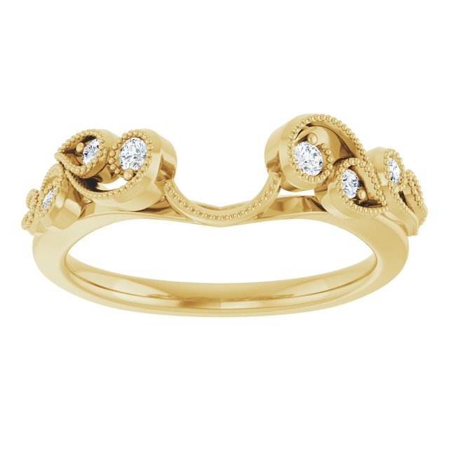 1/8 CTW Natural Diamond Wrap-Style Ring Enhancer