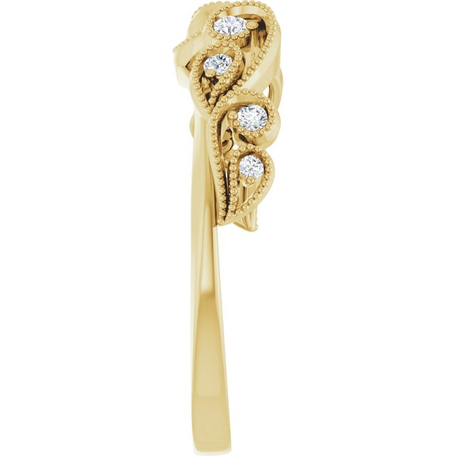 1/8 CTW Natural Diamond Wrap-Style Ring Enhancer