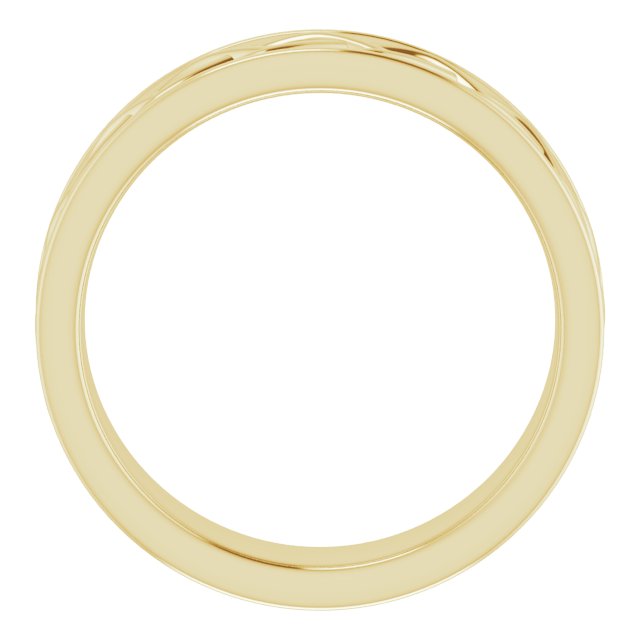 Infinity-Inspired Flat Band