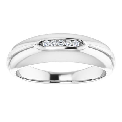 .08 CTW Natural Diamond Band, 6.5 mm