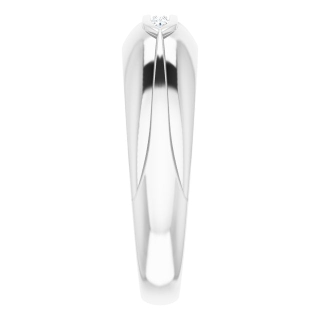1/10 CTW Natural Diamond Band, 6.69 mm