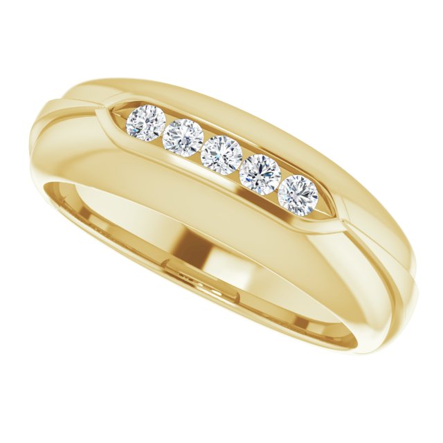 1/4 CTW Natural Diamond Band, 7.25 mm