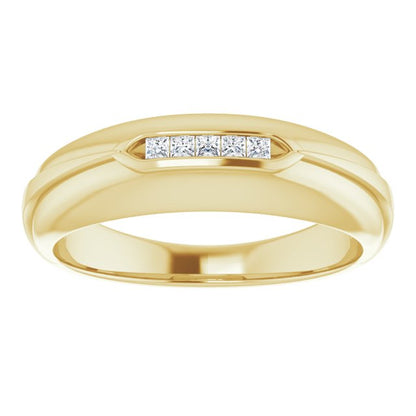 1/8 CTW Natural Diamond Band, 6.5 mm