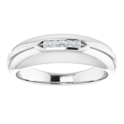 1/8 CTW Natural Diamond Band, 6.5 mm