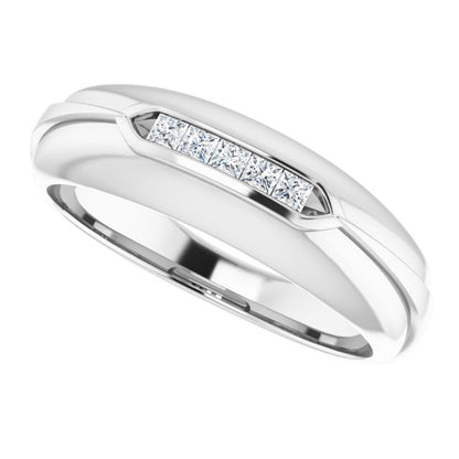 1/6 CTW Natural Diamond Band, 7 mm