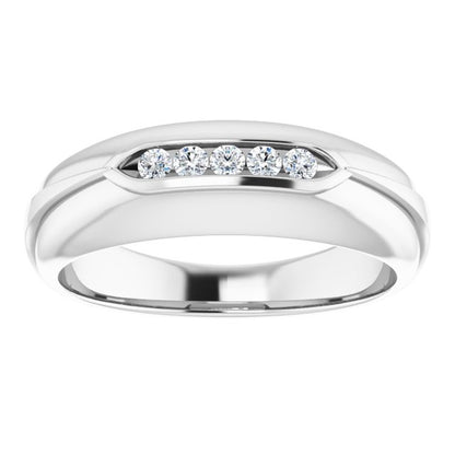 1/6 CTW Natural Diamond Band, 7 mm