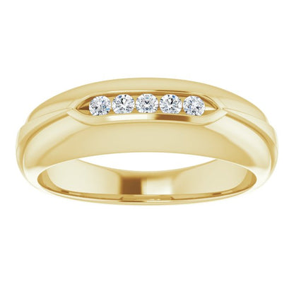 1/6 CTW Natural Diamond Band, 7 mm