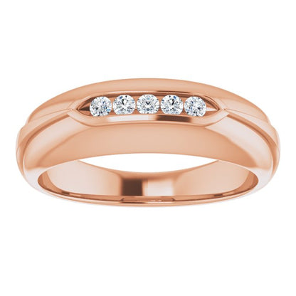 1/6 CTW Natural Diamond Band, 7 mm