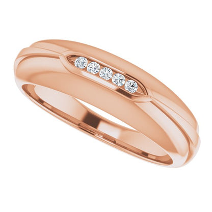 .08 CTW Natural Diamond Band, 6.5 mm