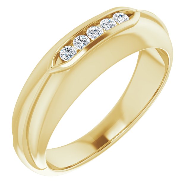 1/6 CTW Natural Diamond Band, 7 mm