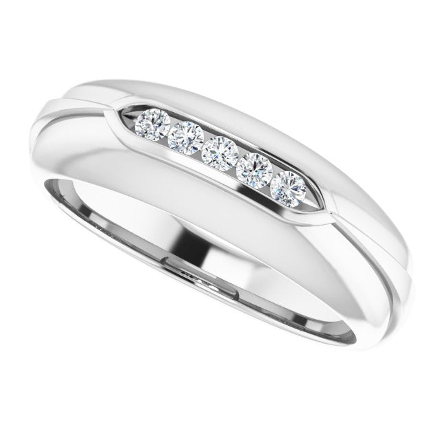 1/6 CTW Natural Diamond Band, 7 mm