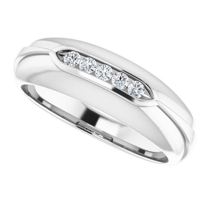 1/6 CTW Natural Diamond Band, 7 mm