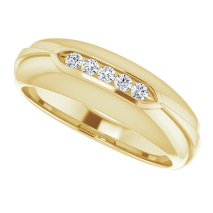 1/6 CTW Natural Diamond Band, 7 mm