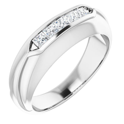 1/2 CTW Natural Diamond Band, 7.5 mm