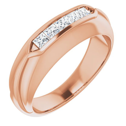 1/2 CTW Natural Diamond Band, 7.5 mm