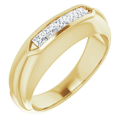 1/2 CTW Natural Diamond Band, 7.5 mm