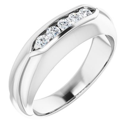 1/3 CTW Natural Diamond Band, 7.5 mm