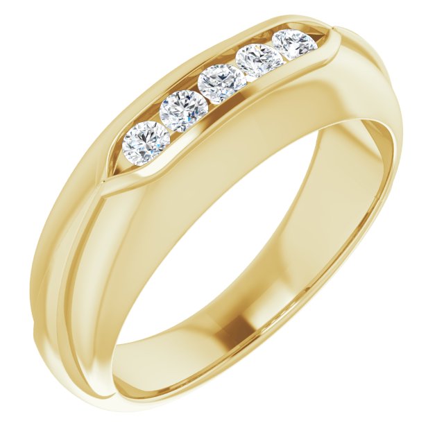 1/3 CTW Natural Diamond Band, 7.5 mm