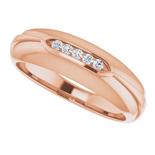 1/10 CTW Natural Diamond Band, 6.69 mm