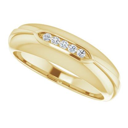 1/10 CTW Natural Diamond Band, 6.69 mm