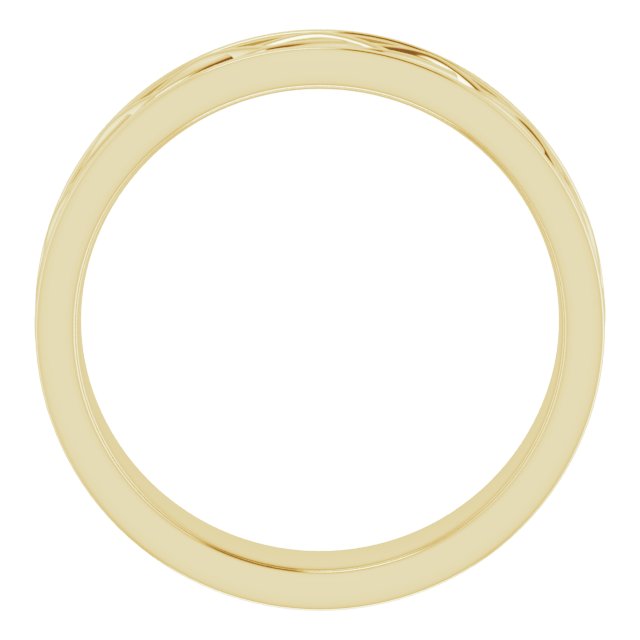 Infinity-Inspired Flat Band