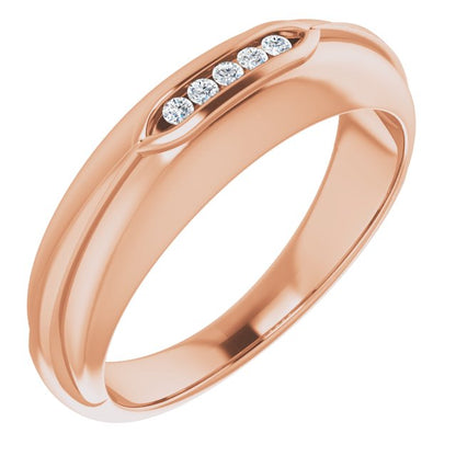 .08 CTW Natural Diamond Band, 6.5 mm