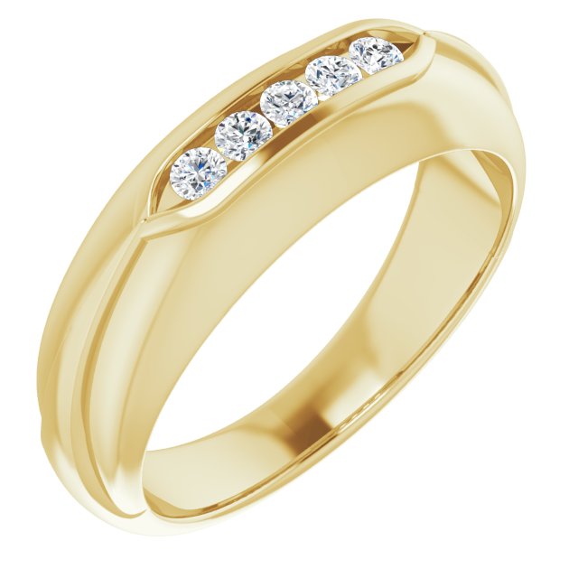 1/4 CTW Natural Diamond Band, 7.25 mm