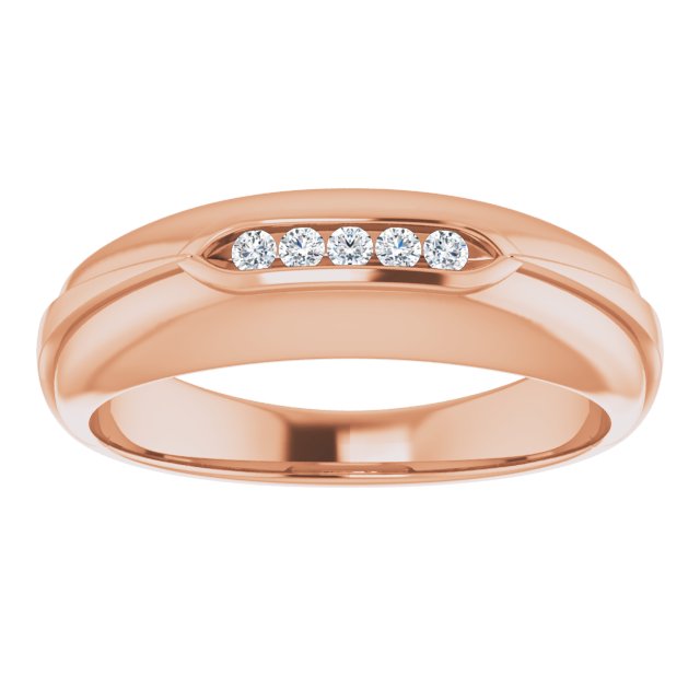 1/10 CTW Natural Diamond Band, 6.69 mm