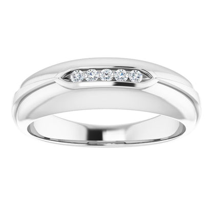 1/10 CTW Natural Diamond Band, 6.69 mm